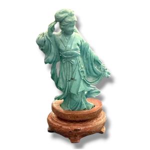 XIwangmu Chinese Subject In Turquoise Matrix