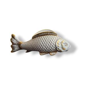 Limoges Porcelain Table Vase With Fish Design