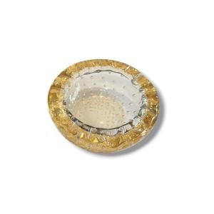 Daum Nancy France Champagne-colored Pocket Tray