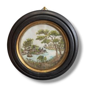 Tondo Lake Landscape 19th Century