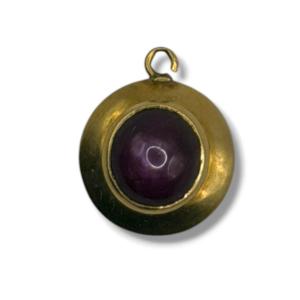 Yellow Gold And Amethyst Pendant