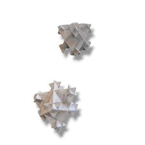 Pair Of Star Polyhedron Witch Stones
