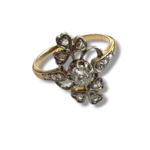 19th Century Yellow Gold And Diamond Ring