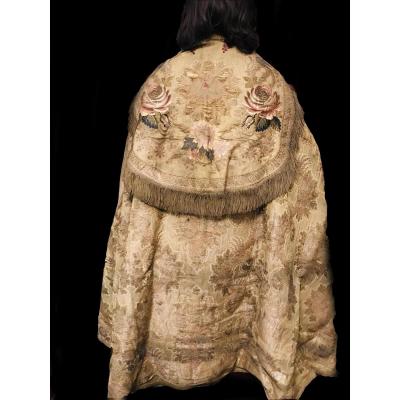 Procession Cloak Embroidered With Gold And Silver Thread