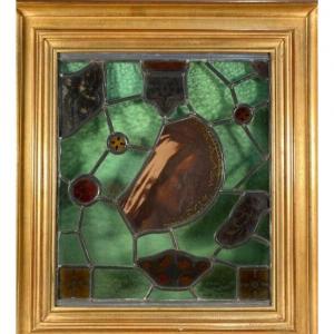 Profile Of Madone Stained Glass 19th Century