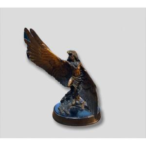 Bronze XXth Amerindian Dancing After Garret