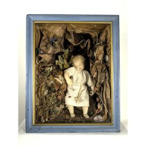 Baby Jesus In Wax - Work Of Carmelites, Late 19th Century