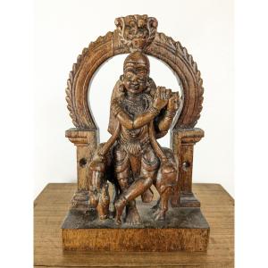 The Sacred Cow And Krishna. High Relief, India, Mid-19th Century Or Earlier.