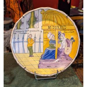 Humorous Plate "the Confession" - Circa 1900