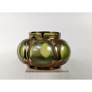 Art Nouveau Vase In The Style Of Loetz (?) Circa 1900