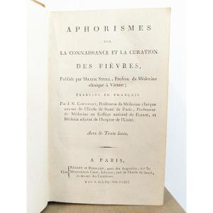 Aphorisms On The Knowledge And Cure Of Fevers By Corvisart, 1797 - Octavo