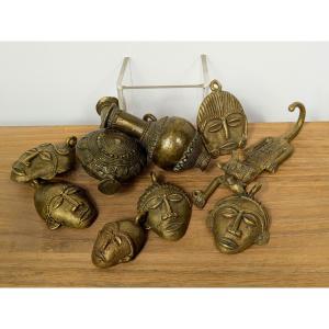 Set Of Ivory Coast Figurines