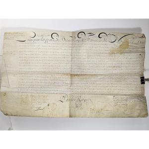 Lettres De Provision d'Office De Jacquet De La Douai 1737-94 - Parchment 1759