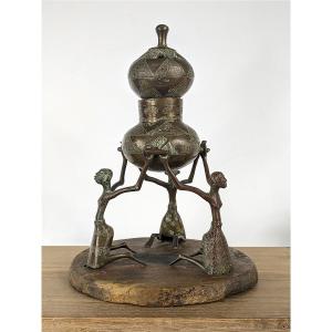 Perfume Burner Benin Dahomey - Ato Ceremony - Colonial Work, Early 20th Century