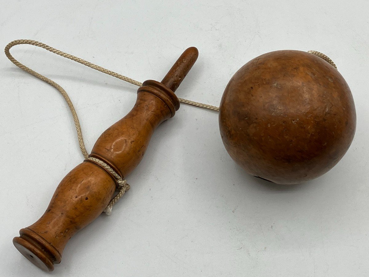 Gioco della palla in legno pregiato (bosso)-photo-1