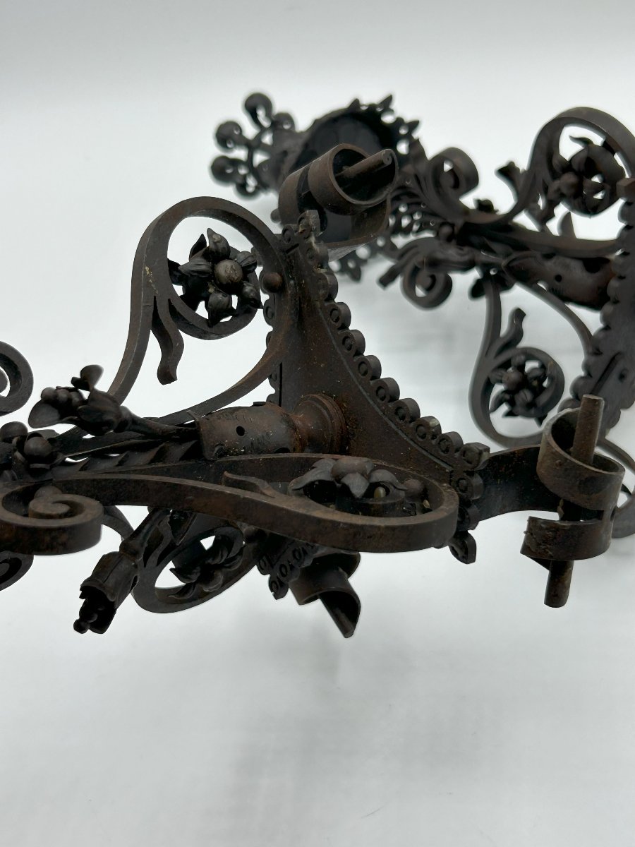 Candeliere in ferro forgiato -photo-3