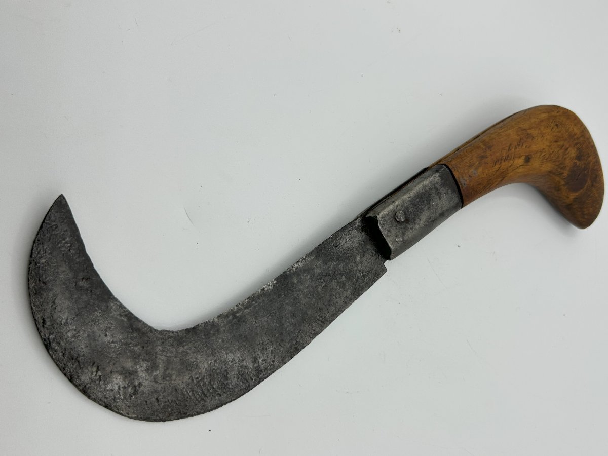 Coltello roncola in ferro forgiato-photo-4