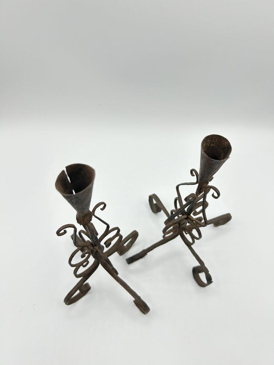 Candelabri in ferro forgiato-photo-2