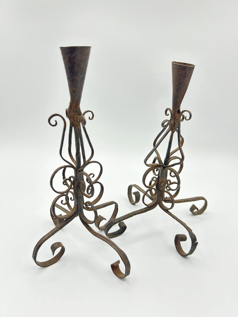 Candelabri in ferro forgiato