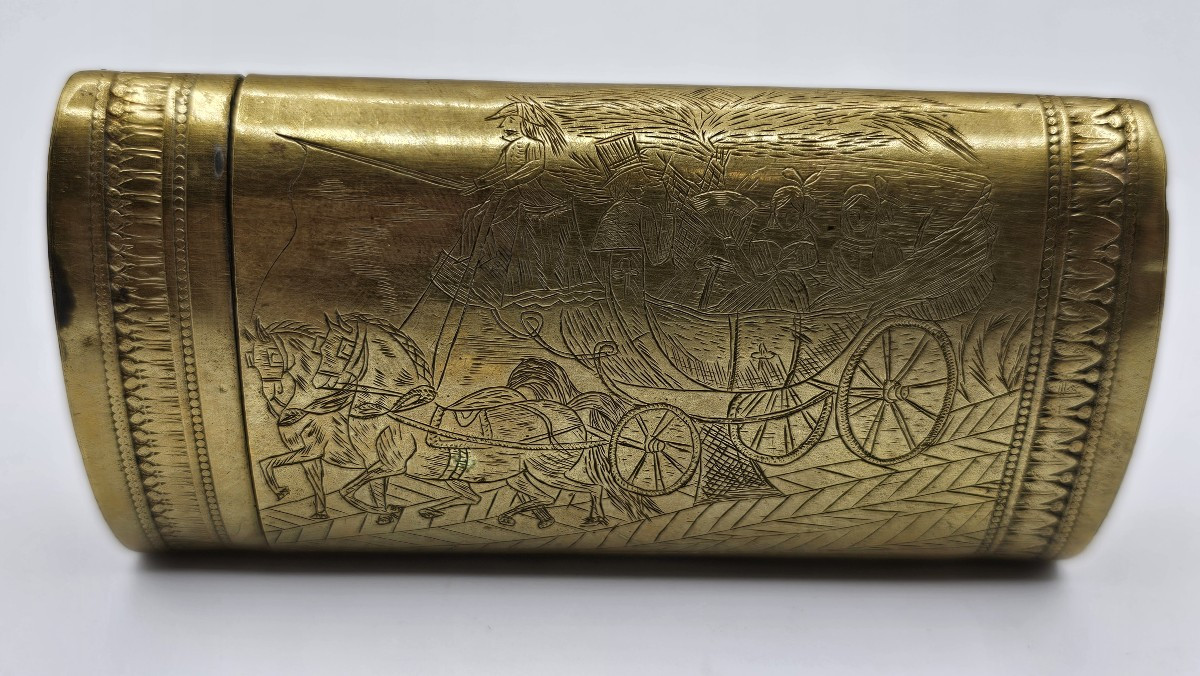 Tabacchiera in ottone