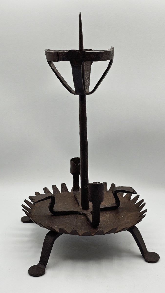Candelabro da tavolo in ferro forgiato