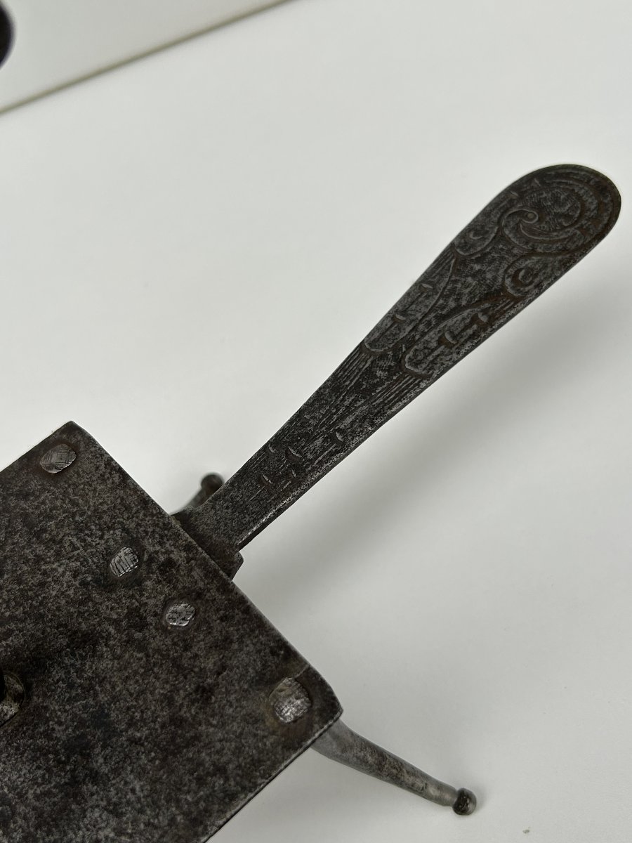 Forbice in ferro forgiato per candela a tempo-photo-3