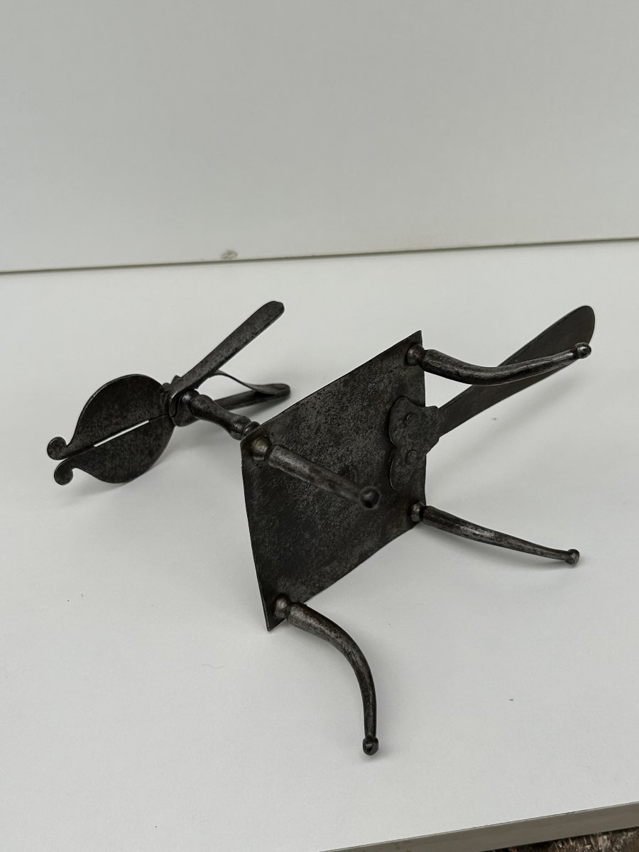 Forbice in ferro forgiato per candela a tempo-photo-4