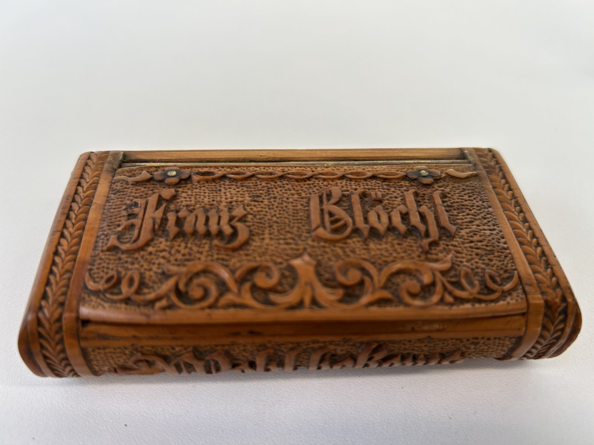 Tabacchiera in legno 