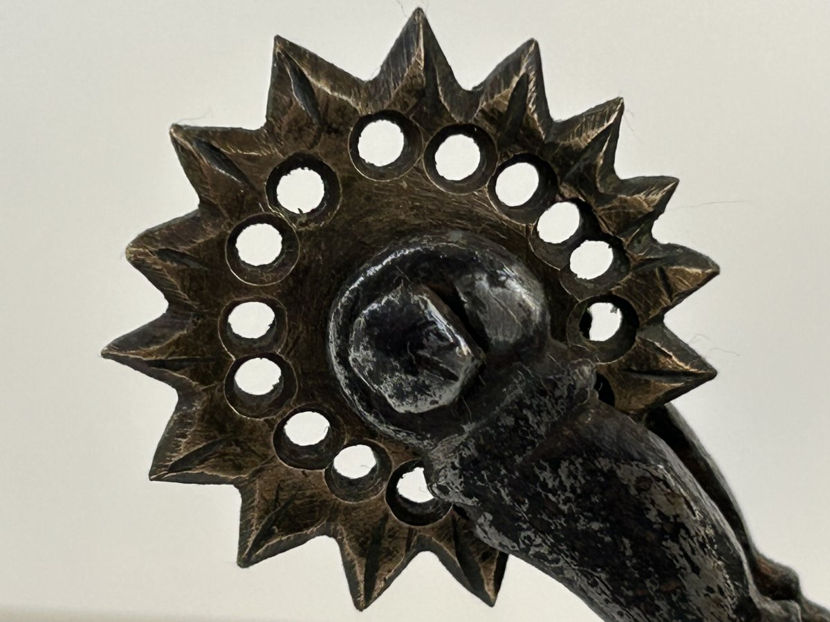 coppia di speroni in ferro forgiato-photo-2