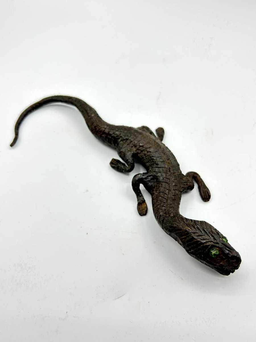 Lucertola in ferro forgiato-photo-4