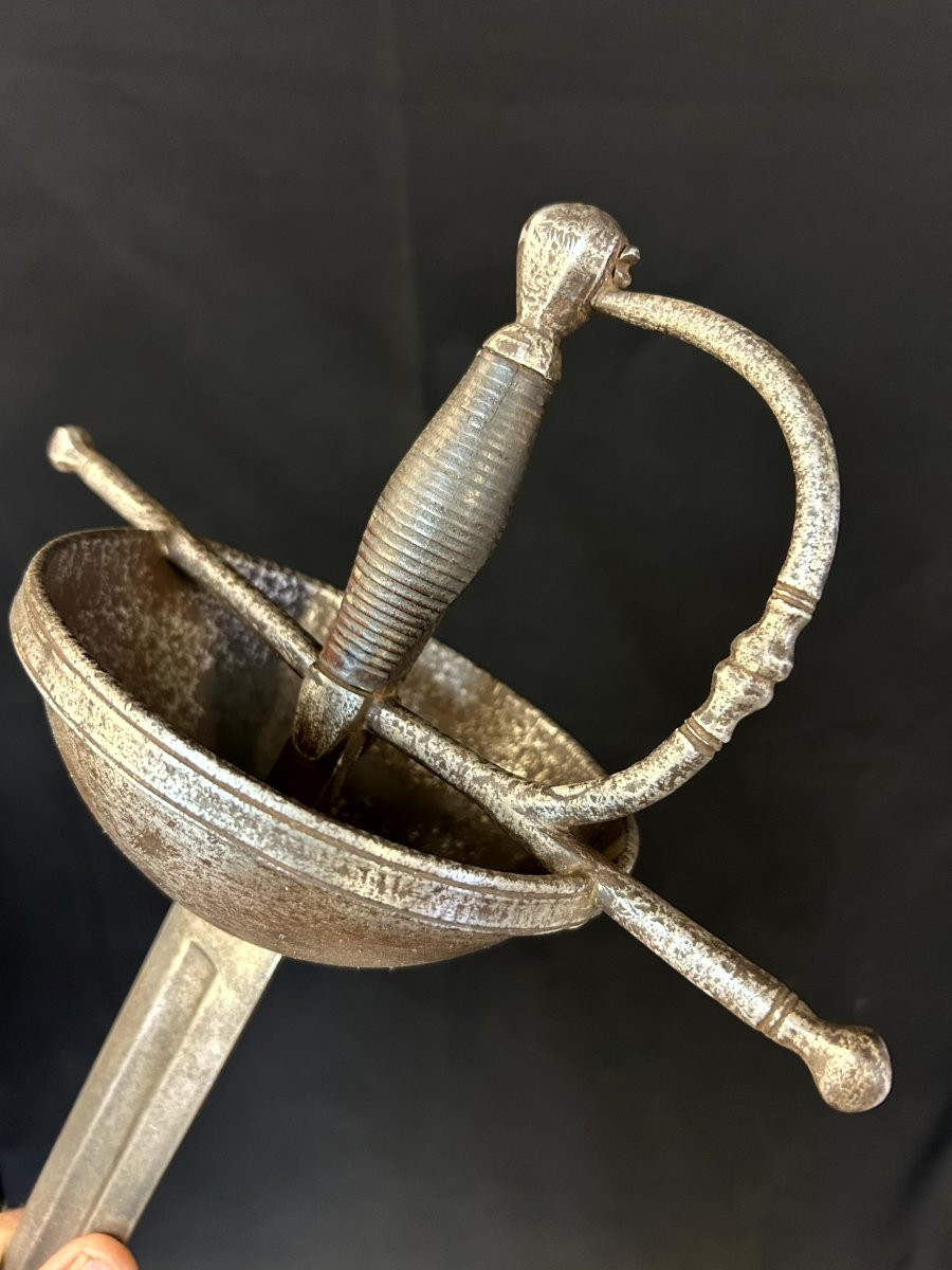 Spada a tazza in ferro forgiato-photo-3