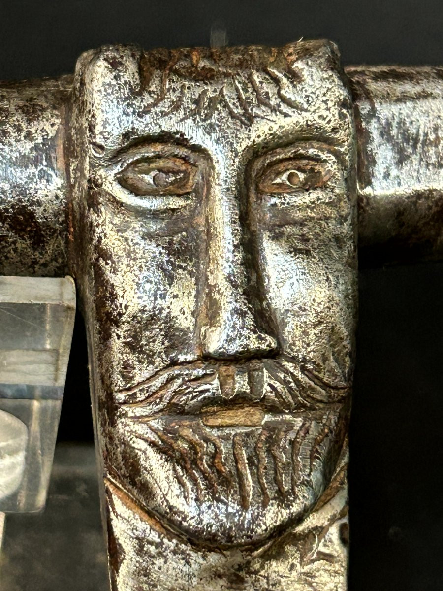 Catenaccio da porta in ferro forgiato-photo-3