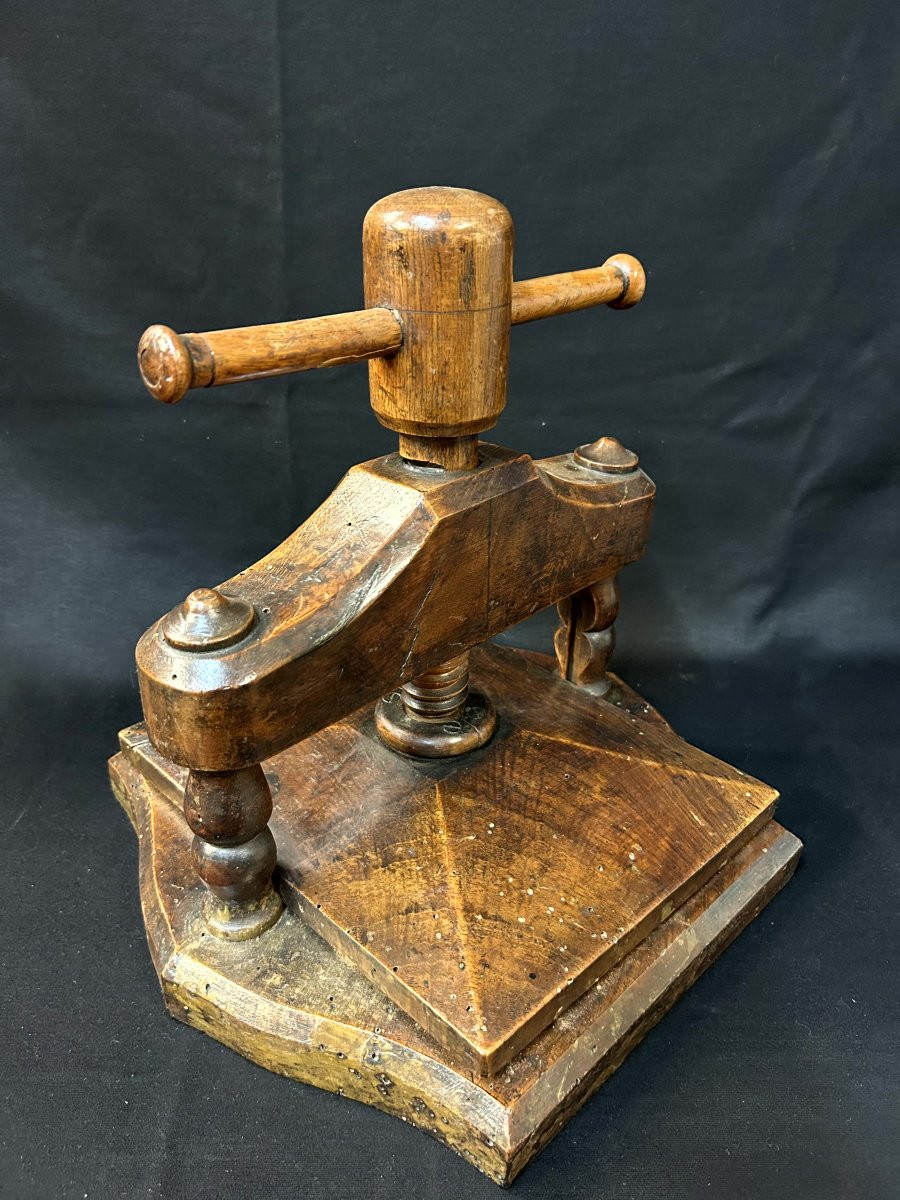 Pressa in legno di noce-photo-2