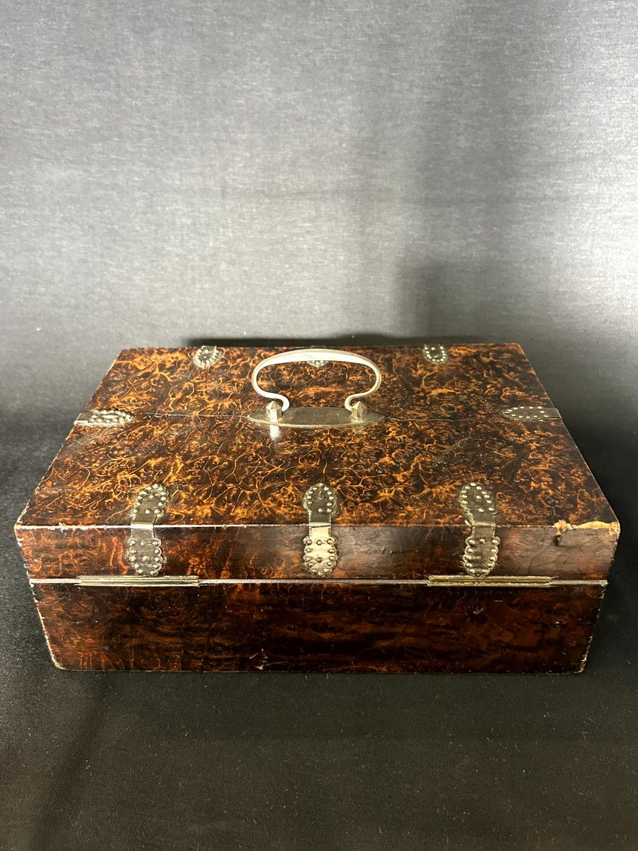 Scatola in legno di radica-photo-2