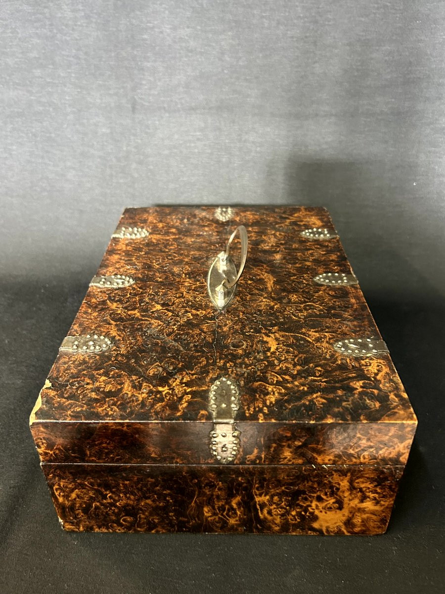 Scatola in legno di radica-photo-3