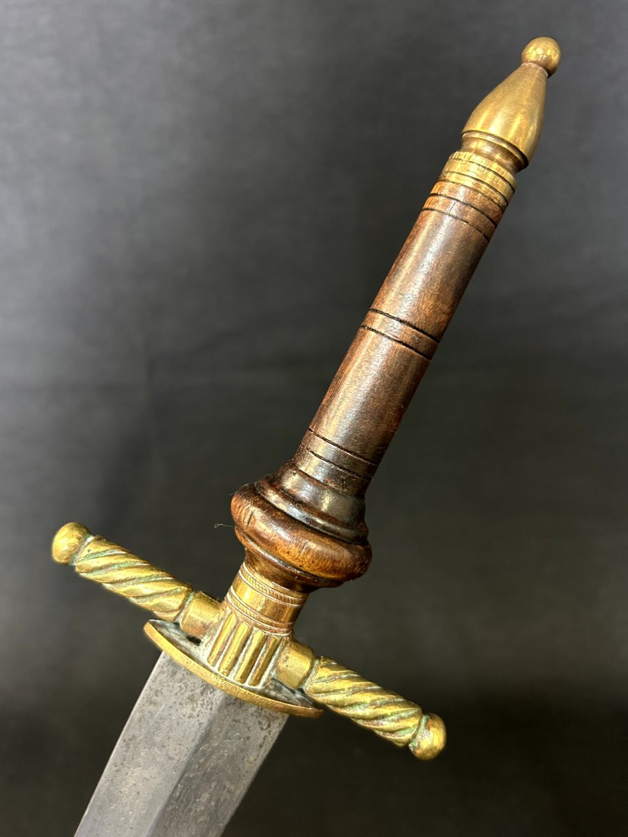 Baionetta in ferro legno e ottone-photo-2