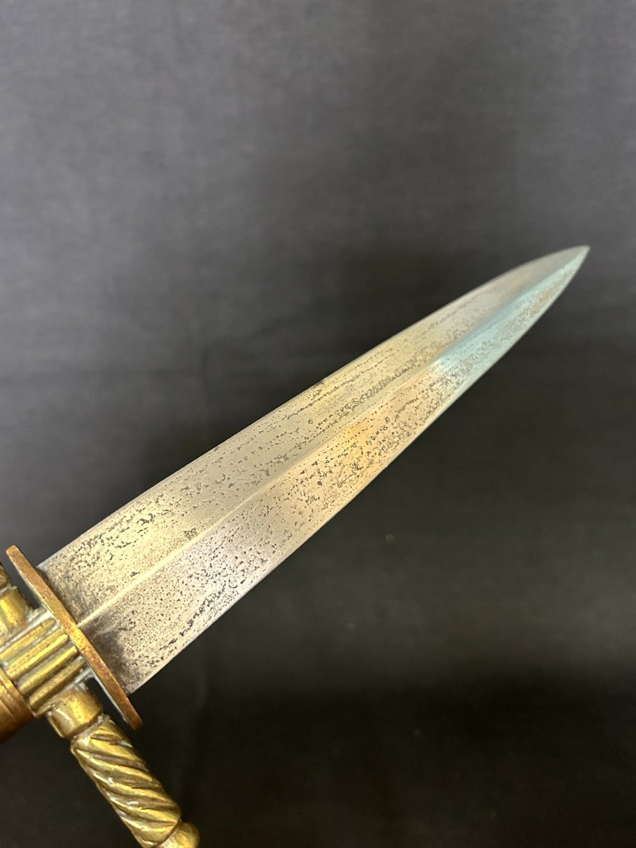 Baionetta in ferro legno e ottone-photo-3