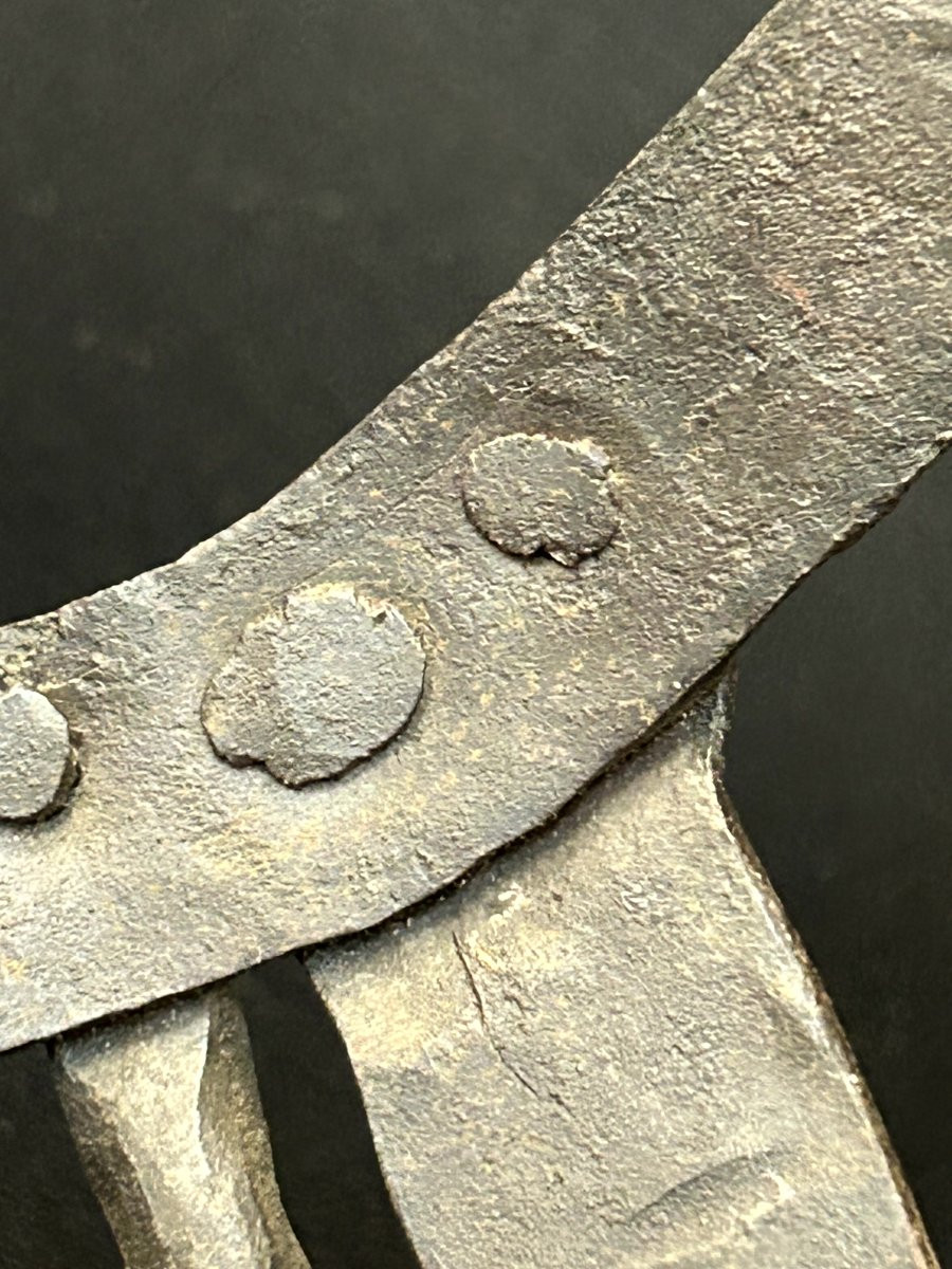 Visiera per elmo in ferro forgiato-photo-7