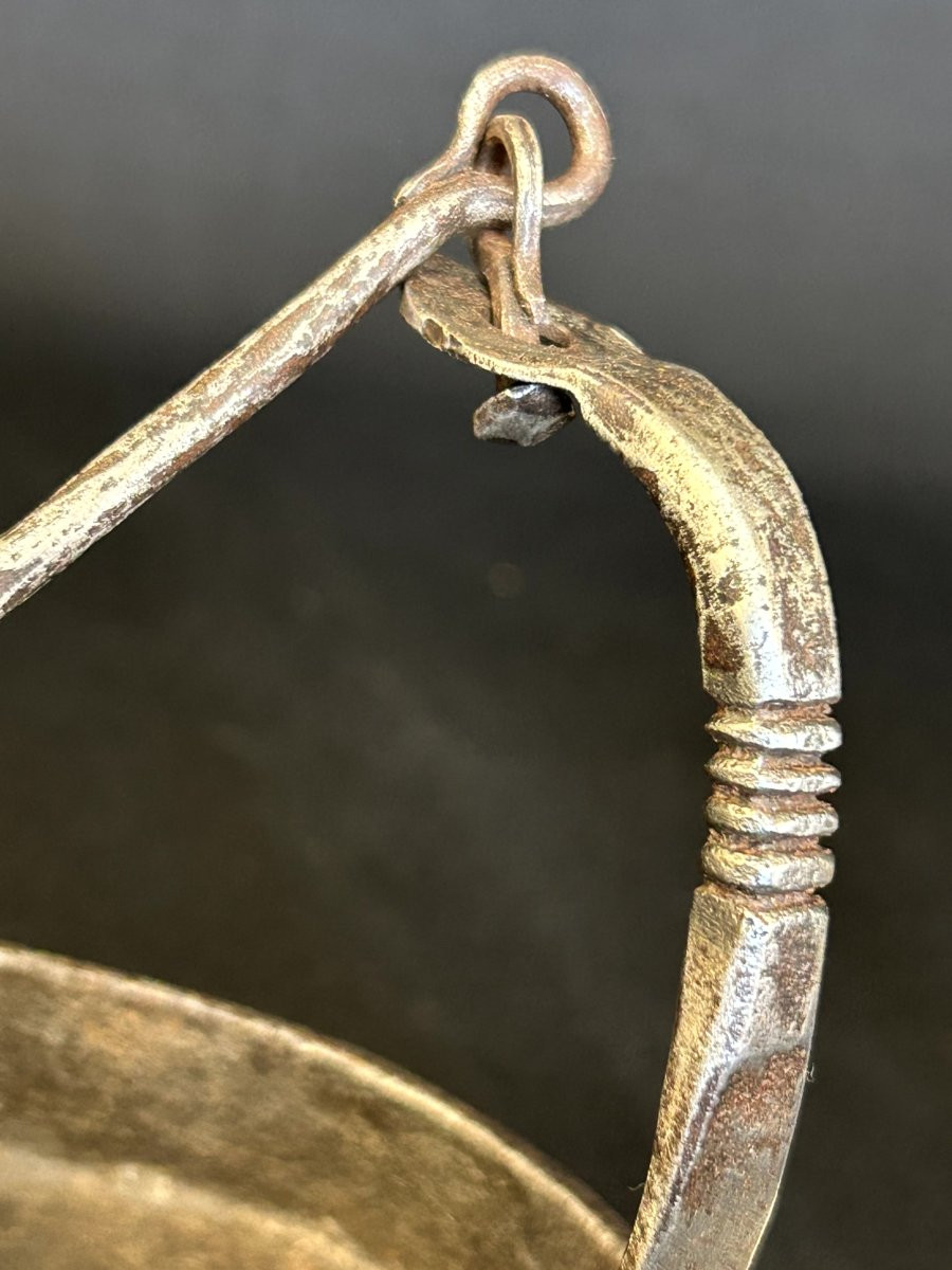 Lucerna a olio in ferro forgiato-photo-4