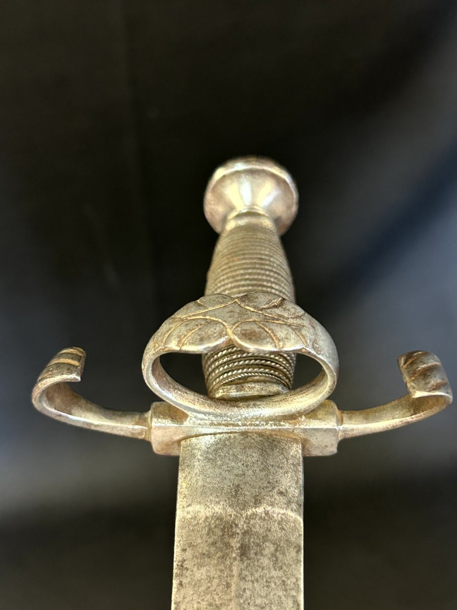 Pugnale in ferro forgiato mano sinistra-photo-3