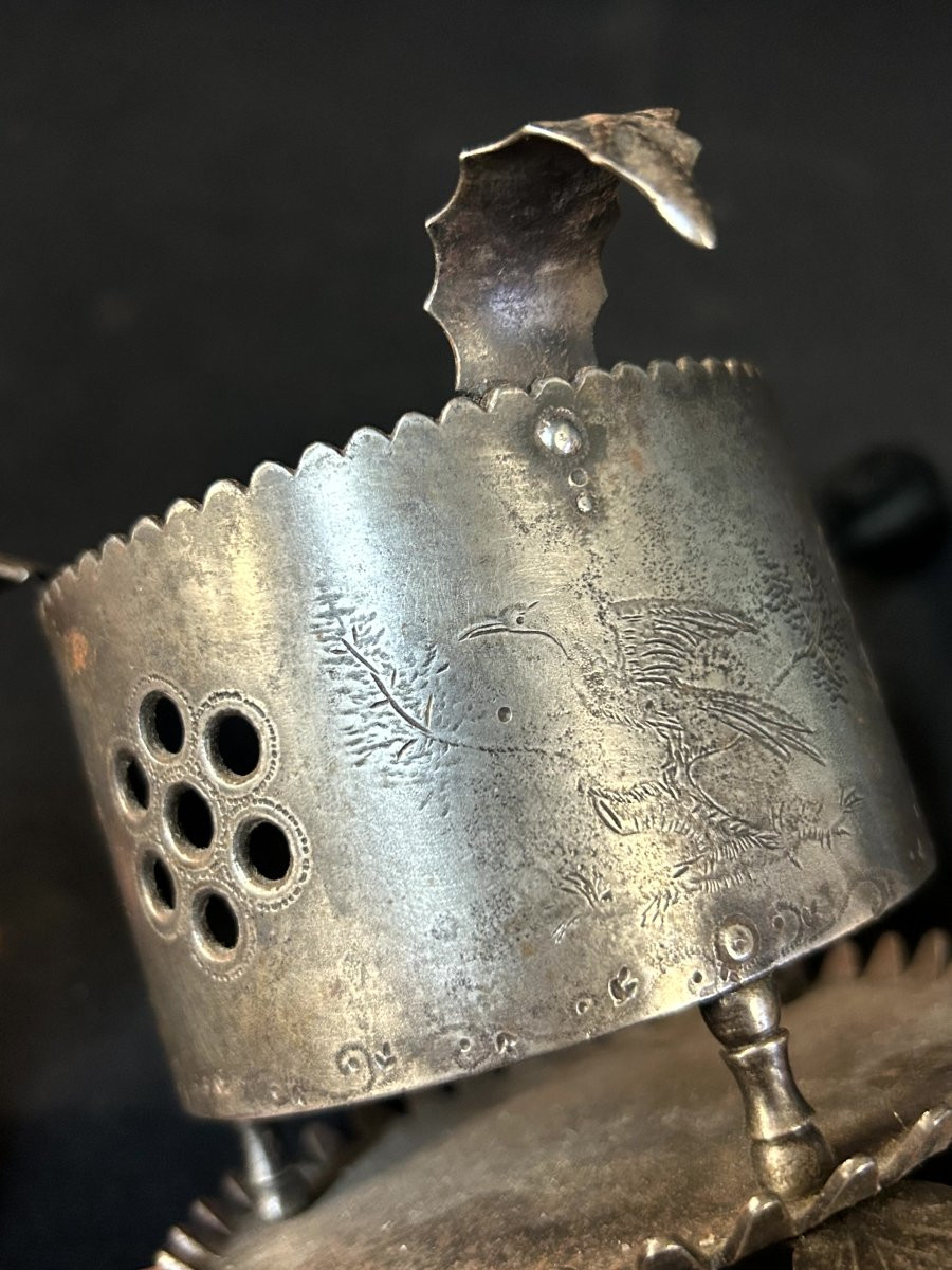 Scaldino brucia profumi in ferro forgiato-photo-3