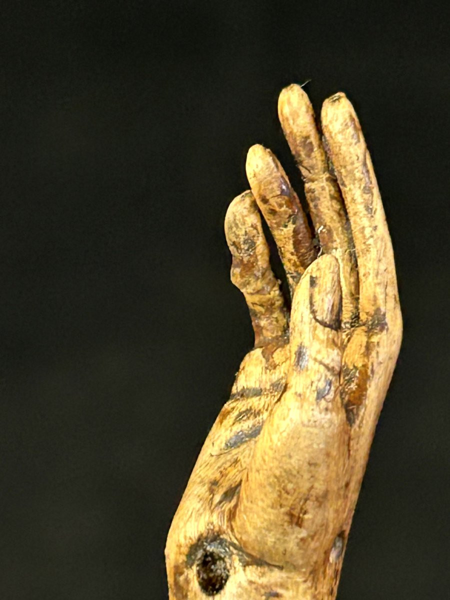 Scultura lignea  rappresentante Cristo-photo-3