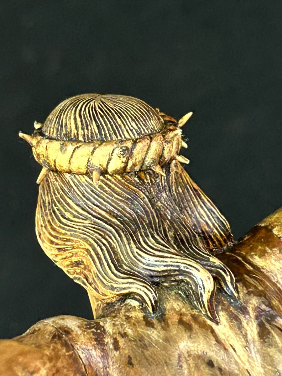 Scultura lignea  rappresentante Cristo-photo-5