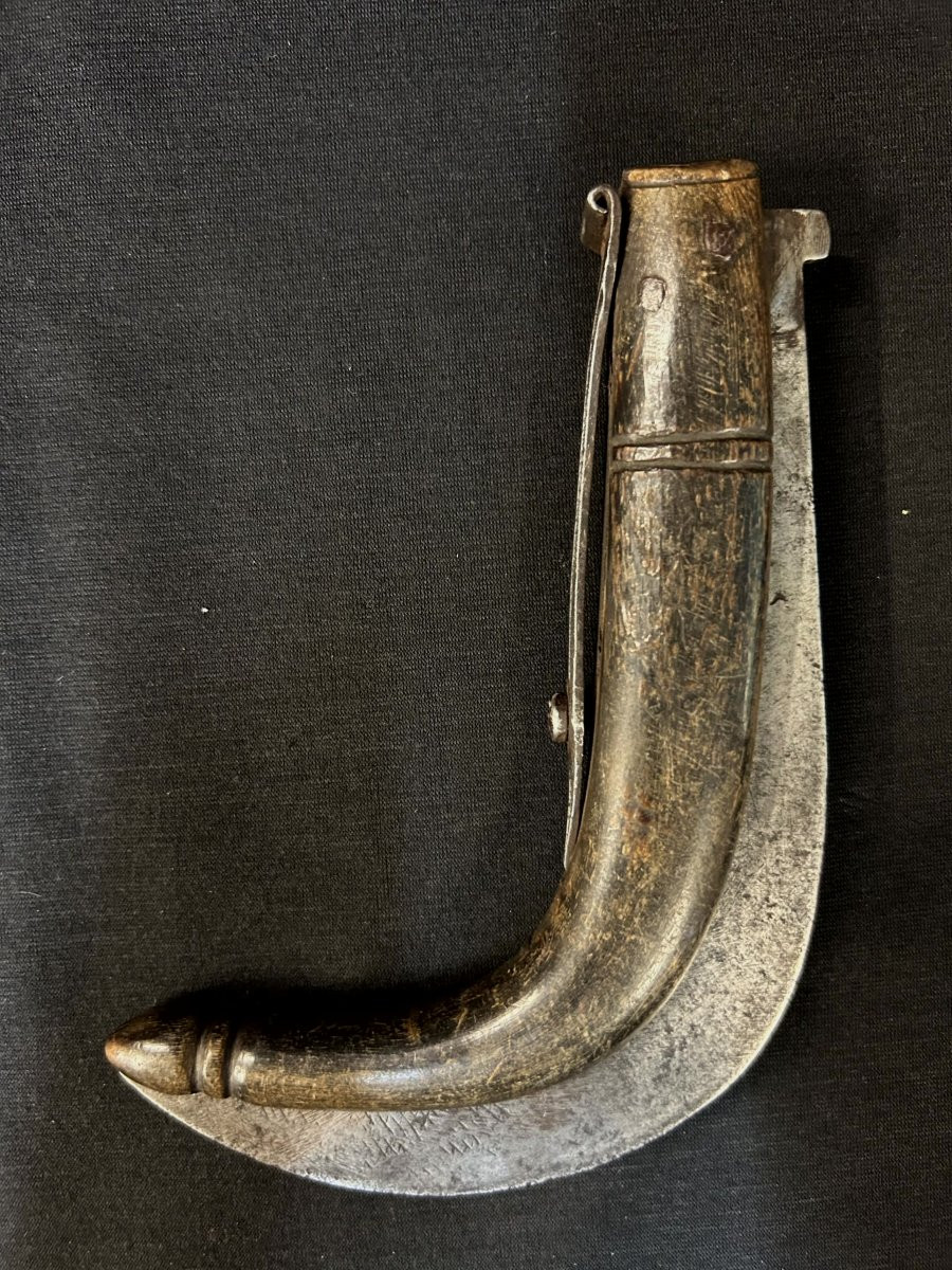 Coltello roncola in ferro forgiato-photo-3