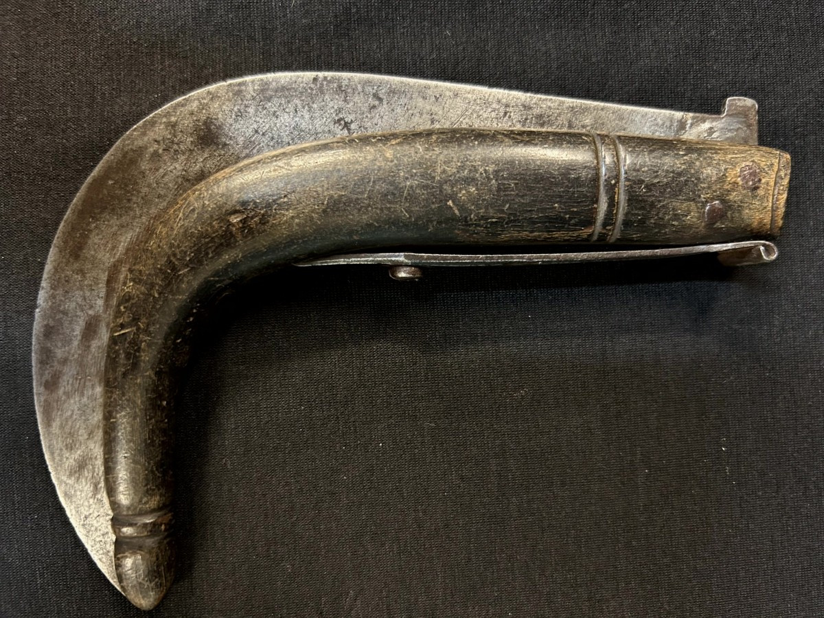 Coltello roncola in ferro forgiato