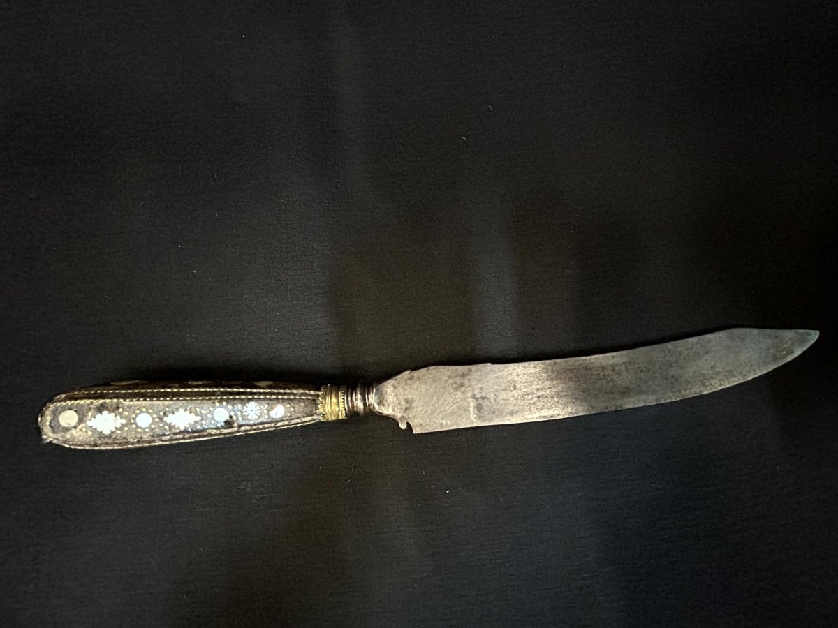 Coltello da caccia in ferro forgiato-photo-2