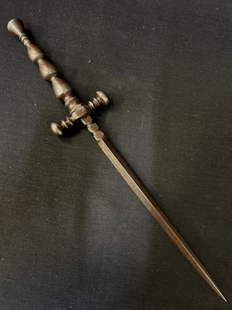 Stiletto misericordia in ferro forgiato-photo-1