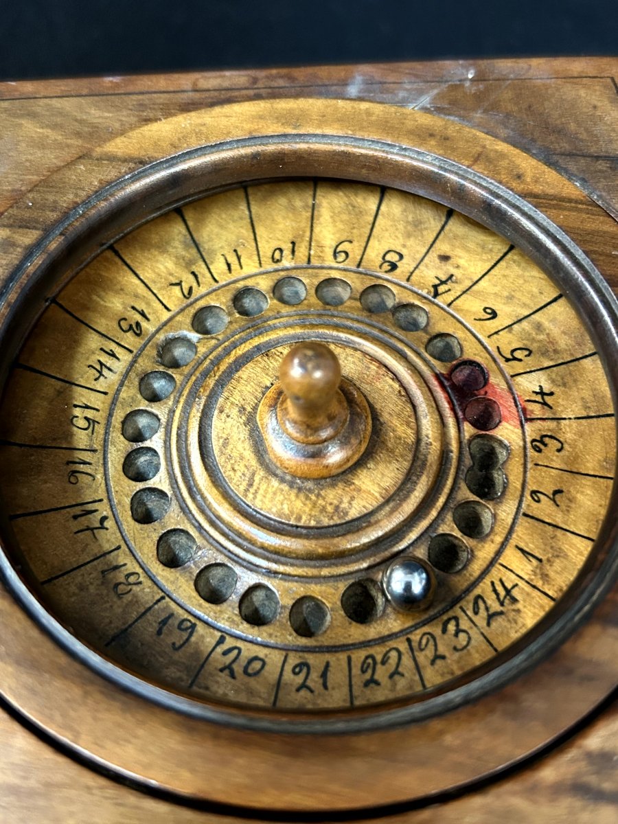 Gioco portatile (roulette) in legno-photo-3