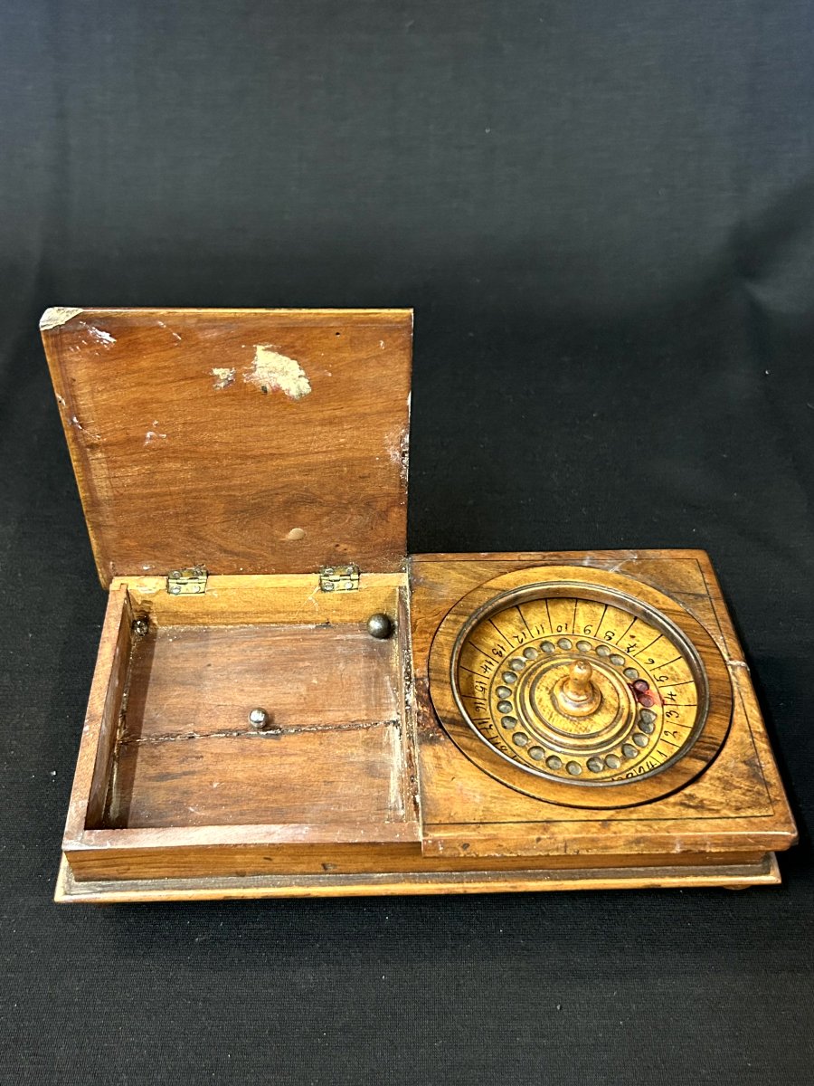 Gioco portatile (roulette) in legno-photo-4