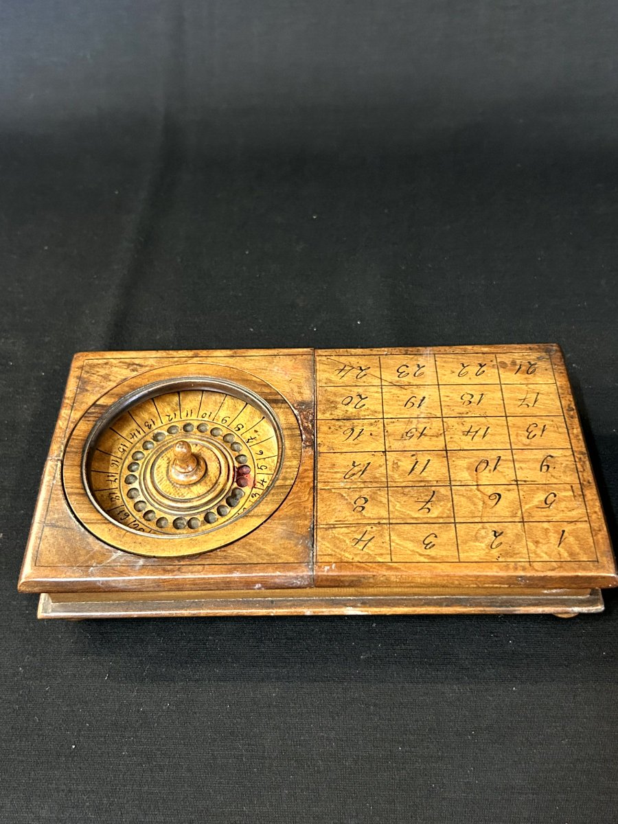 Gioco portatile (roulette) in legno-photo-4